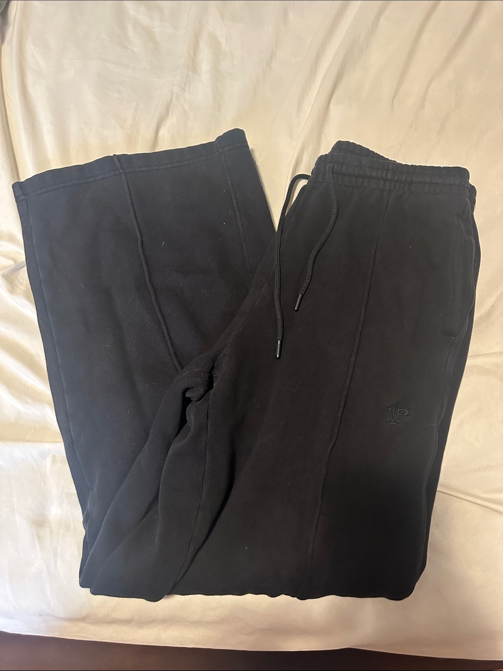 PINK Victoria's Secret Black Logo Fleece Sweatpants